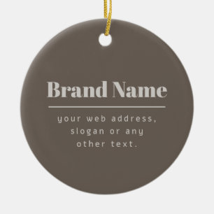 Ornamento De Cerâmica Bold Modern Dark & Light Beige Marca ou empresa
