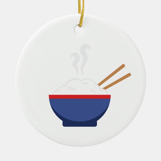 Ornamento De Cerâmica Bolha De Arroz (Frente)