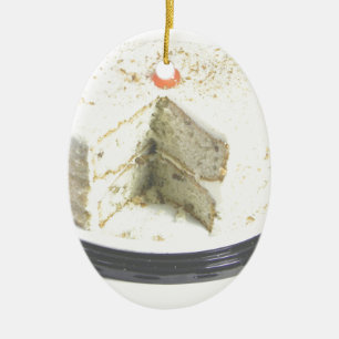 Ornamento De Cerâmica Bolo branco