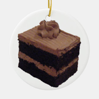 Ornamento De Cerâmica Bolo de chocolate