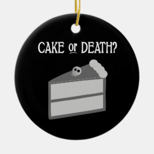 Ornamento De Cerâmica Bolo ou Morte?