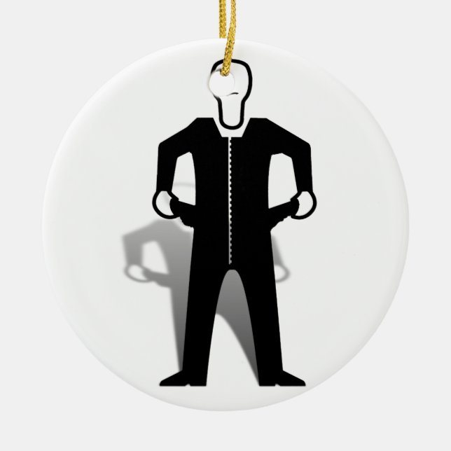 Ornamento De Cerâmica Bolsas vazias (Frente)