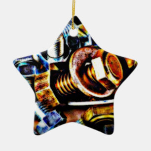Ornamento De Cerâmica Bolts Pop Art