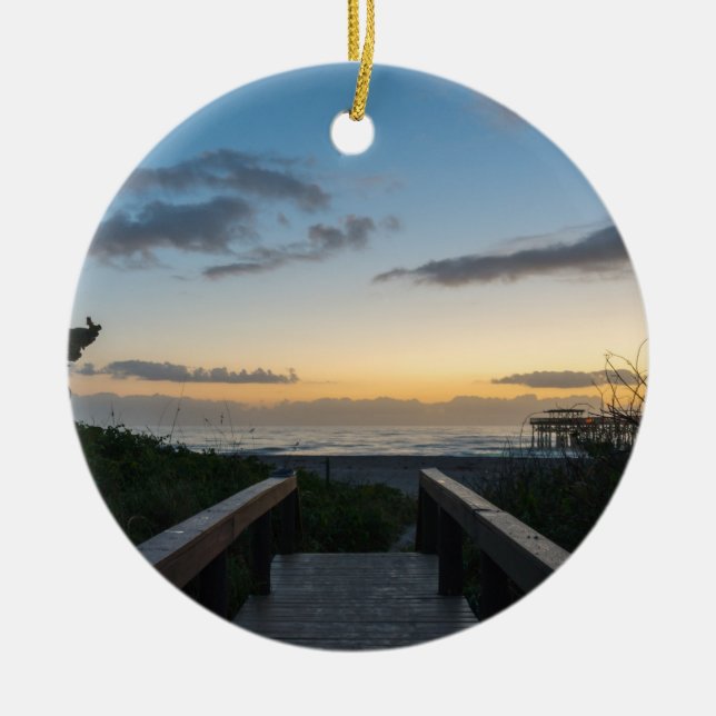 Ornamento De Cerâmica Bom dia 2017 (Frente)