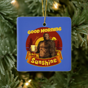 Ornamento De Cerâmica Bom dia Sunshine Engraçado Pé Grande