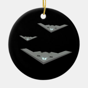 Ornamento De Cerâmica Bombardeiro B2 personalizável e furtivo