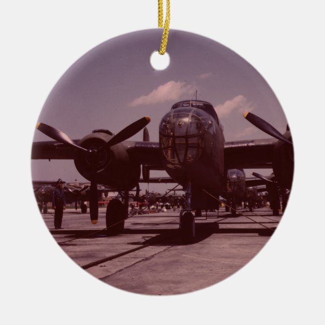 Ornamento De Cerâmica Bombardeiro B-25 (Frente)