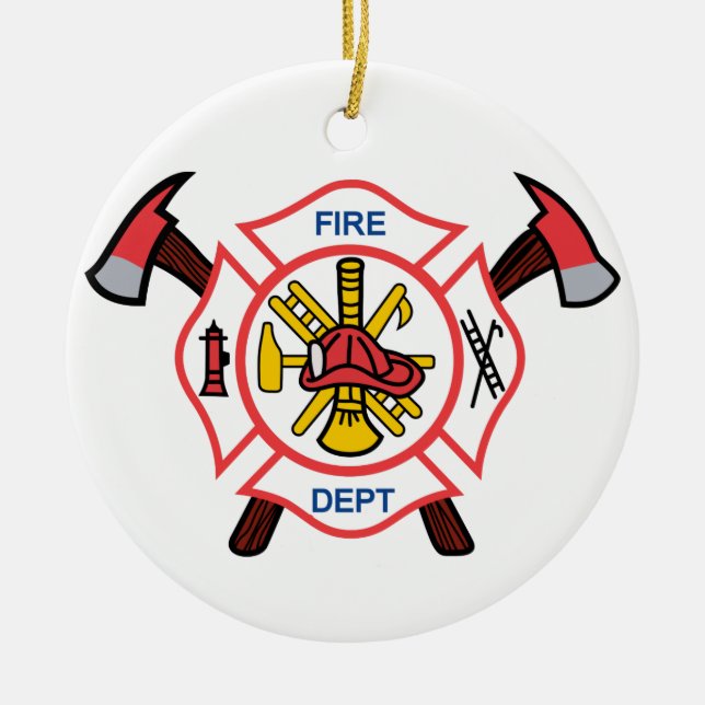Ornamento De Cerâmica Bombeiros (Frente)