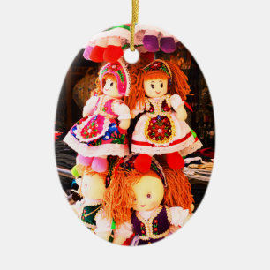 Ornamento De Cerâmica Bonecas bonitas de brinquedo