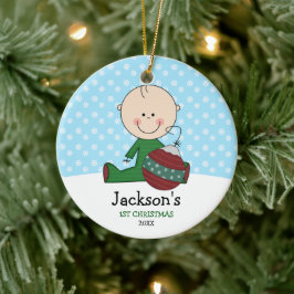 Ornamento De Cerâmica Bonitinho Bonito 1rua de Natal Personalizado