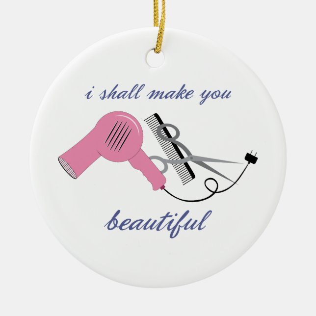 Ornamento De Cerâmica Bonito (Frente)