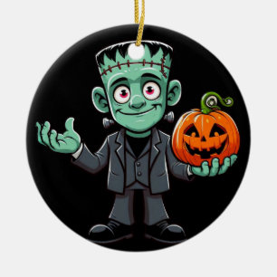Ornamento De Cerâmica Bonito, caricatura do monstro do Frankenstein