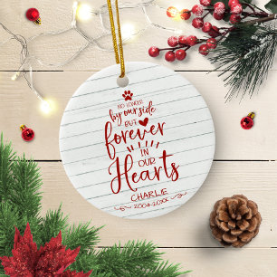 Ornamento De Cerâmica Bonito Memorial de Estimação Vermelho Rústico para