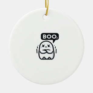 Ornamento De Cerâmica Boo da Desaprovação Citação Engraçada