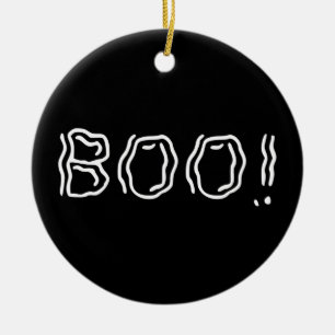 Ornamento De Cerâmica Boo Fantástico!