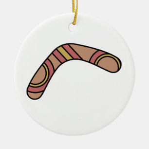 Ornamento De Cerâmica Boomerang