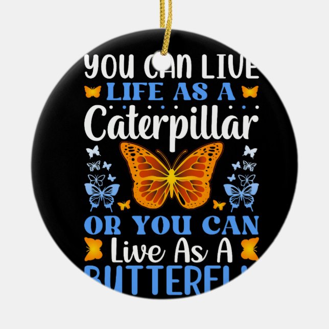 Ornamento De Cerâmica borboleta-design (Frente)