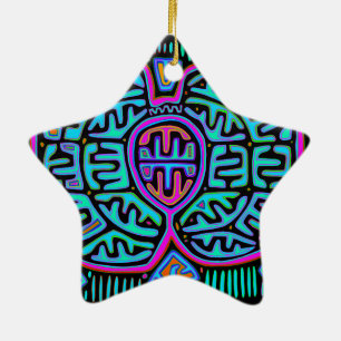 Ornamento De Cerâmica Borboleta Mariposa Kuna Indiana