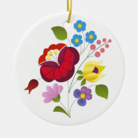Bordado húngaro da flor do OPUS