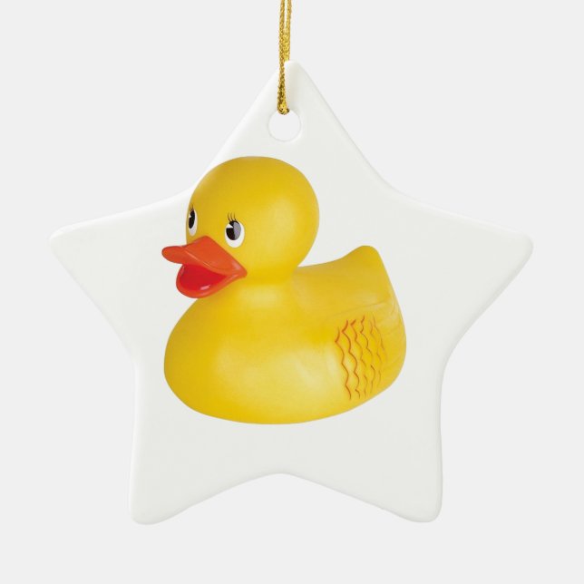 Ornamento De Cerâmica Borracha Ducky (Frente)