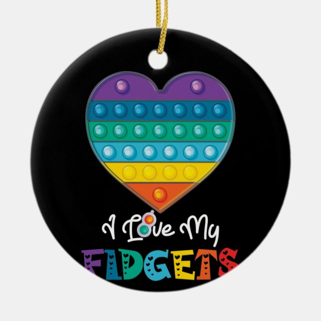 Ornamento De Cerâmica Bota do Conselho de Jogo do Pop do Heart Push (Frente)