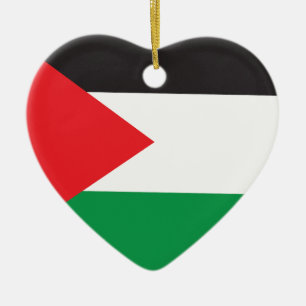 Ornamento De Cerâmica Botão da Palestina, Bandeira Patriótica Palestina