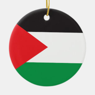 Ornamento De Cerâmica Botão Palestino, Bandeira Palestina Patriótica