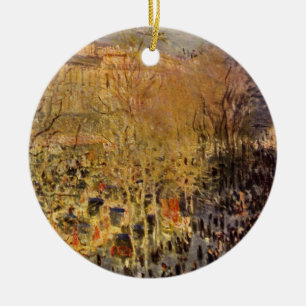 Ornamento De Cerâmica Boulevard des Capucines de Claude Monet, Arte Fino