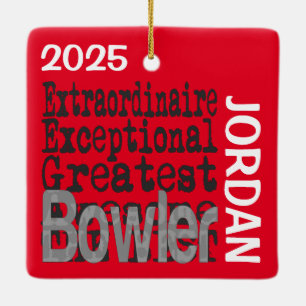 Ornamento De Cerâmica Bowler Extraordinaire