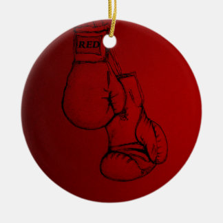 Ornamento De Cerâmica Boxing art hetero para o Punch. Árvore Cerâmica De