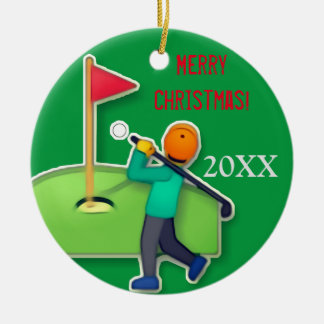 Ornamento De Cerâmica Boys emoji - Natal verde