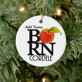 Ornamento De Cerâmica BPRN Cordele Georgia Personalizável
