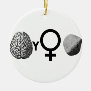 Ornamento De Cerâmica Brainy Girls Rock!