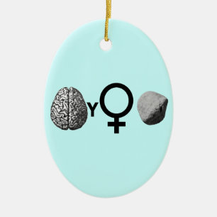 Ornamento De Cerâmica Brainy Girls Rock!