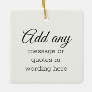 Ornamento De Cerâmica Branco elegante e uniforme