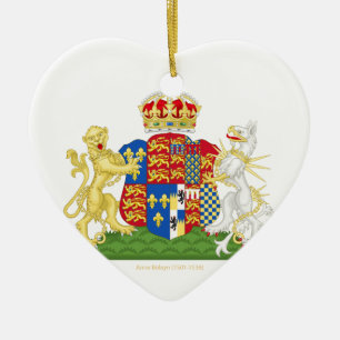 Ornamento De Cerâmica Brasão Anne Boleyn