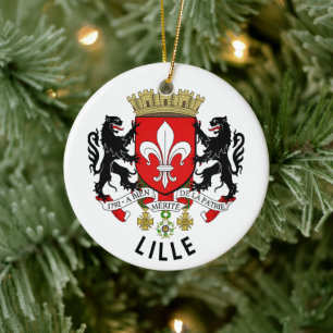 Ornamento De Cerâmica Brasão de armas de Lille, França