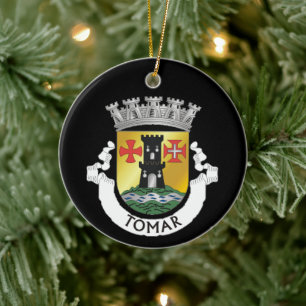 Ornamento De Cerâmica Brasão de Armas de Tomar, PORTUGAL