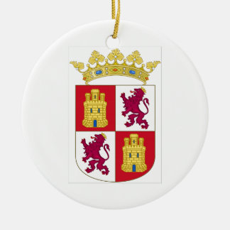 Ornamento De Cerâmica Brasão de Castilla y Leon (espanha)