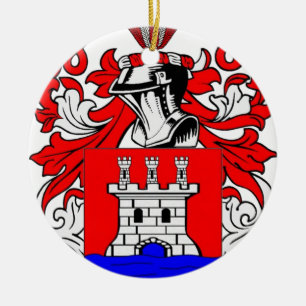 Ornamento De Cerâmica Brasão de Rios