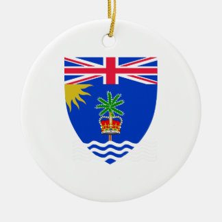 Ornamento De Cerâmica Brasão do território de Oceano Índico britânico