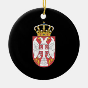 Ornamento De Cerâmica Brasão sérvio