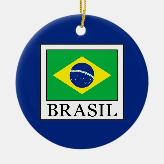 Ornamento De Cerâmica Brasil (Frente)
