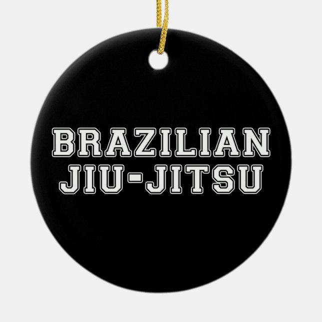 Ornamento De Cerâmica Brasileiro Jiu Jitsu (Frente)