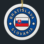Ornamento De Cerâmica Bratislava Eslováquia<br><div class="desc">Bratislava Eslováquia</div>