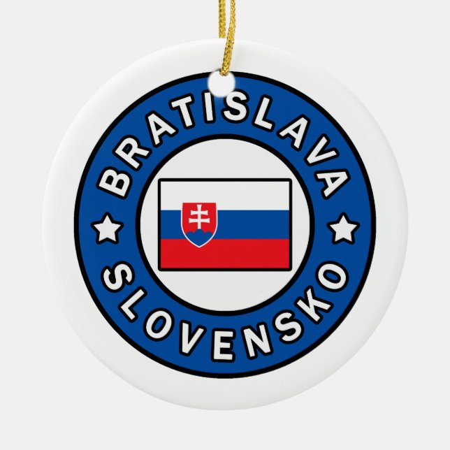 Ornamento De Cerâmica Bratislava Slovensko (Frente)