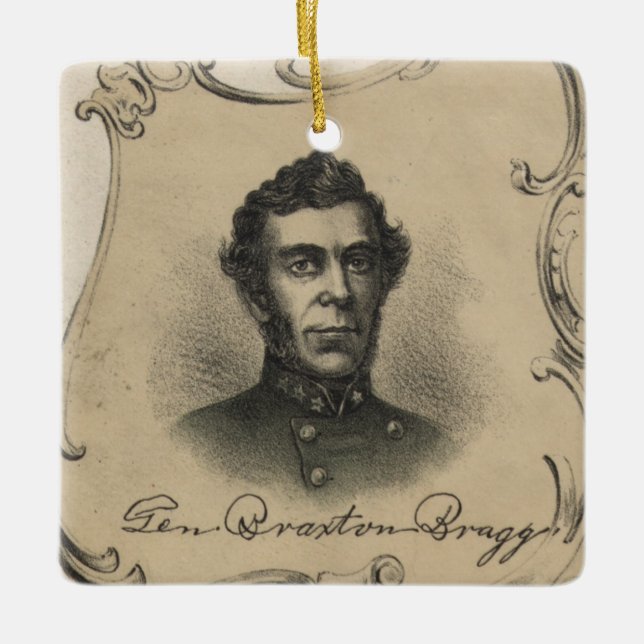 Ornamento De Cerâmica Braxton Bragg (Frente)