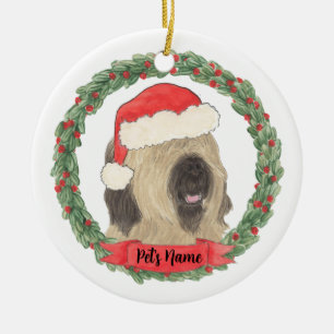 Ornamento De Cerâmica Briard personalizada