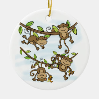 Ornamento De Cerâmica Brilho do macaco