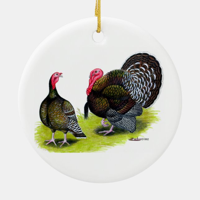 Ornamento De Cerâmica Bronze Quebrado na Turquia (Traseira)